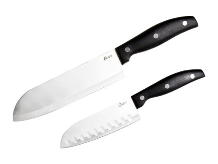 Set De Cuchillos Oster 2 Piezas Santoku Acero Online