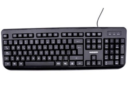 Teclado Magnavox Alambrico Color Negro on Sale