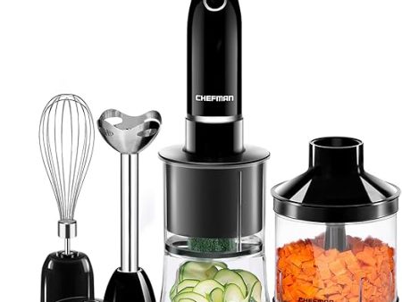 Batidora De Inmersión Chefman 6 En 1 C  Accesorios 300W Color Negro Online