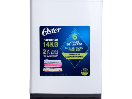 Lavadora Oster Digital 14kg Blanca Fashion