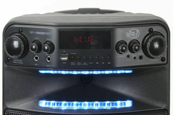 Corneta Dolphin 12  2500 Watts Luces Led Bluetooth Online Sale