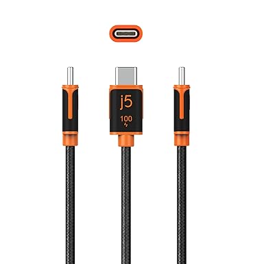 Adaptador De Alimentación Y Datos J5Create Cable De Carga Y Sincronización USB-C Online Sale