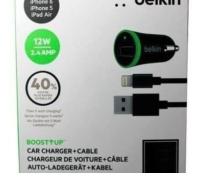 Cable Usb Belkin + adaptador Para carro de iPhone iPad For Sale