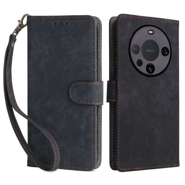 For Huawei Mate 60 Pro   Mate 60 Pro+ Case Leather RFID Blocking Wallet Phone Cover with Strap Online