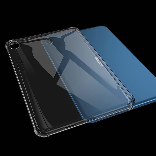 Transparent Tablet Case for Nokia T10 , Reinforced Corners Anti-drop TPU Back Cover Cheap