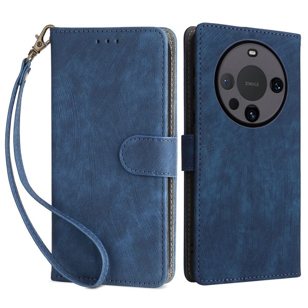 For Huawei Mate 60 Pro   Mate 60 Pro+ Case Leather RFID Blocking Wallet Phone Cover with Strap Online